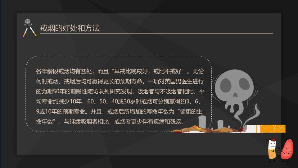 世界无烟日珍爱生命PPT模板8