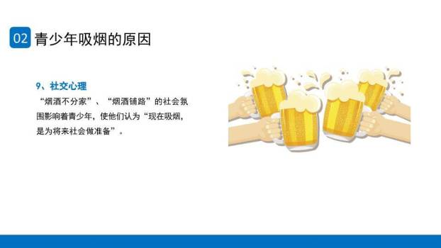 世界无烟日健康成长PPT模板7