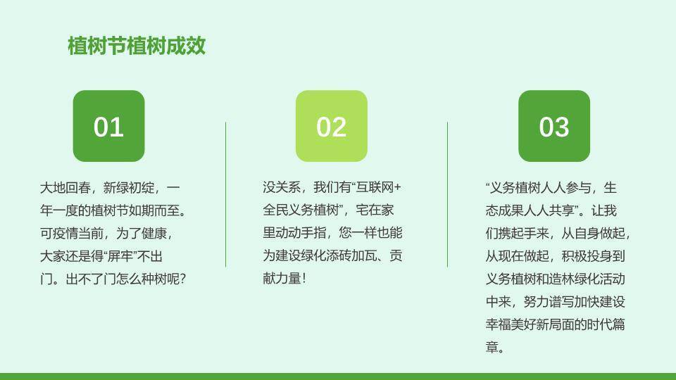 植树节节日介绍绿色家园PPT模板8