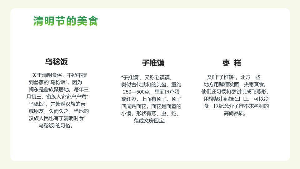 清明时节雨纷纷传统习俗PPT模板3