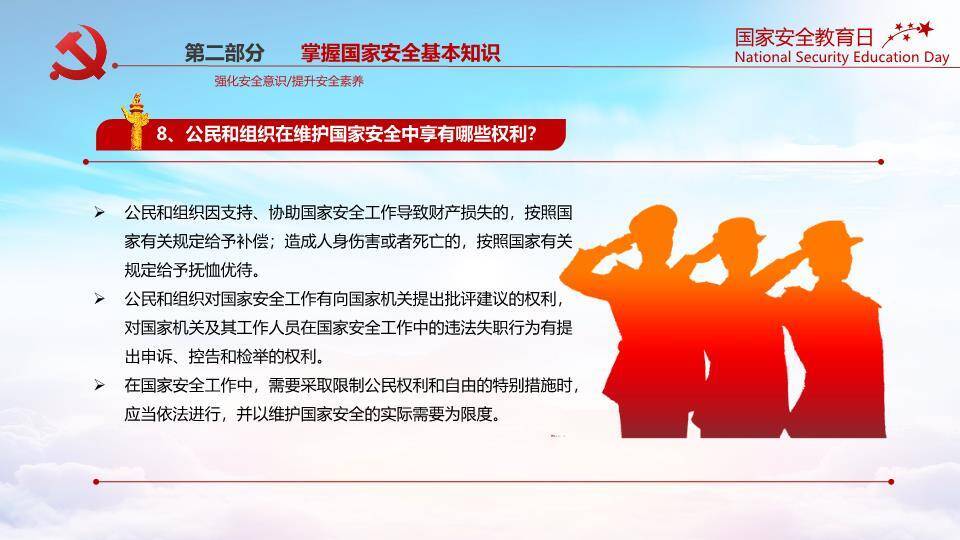 国家安全教育日庄严宣誓PPT模板7