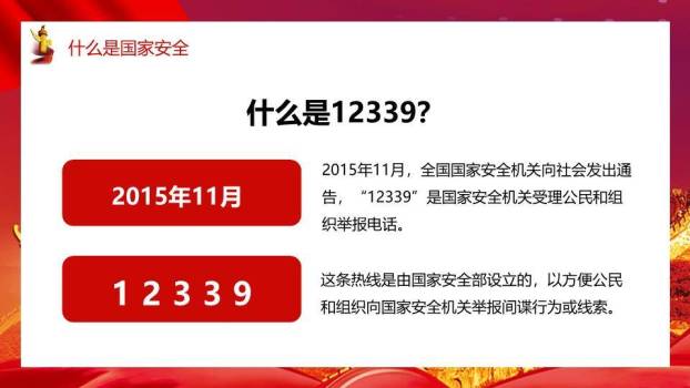 国家安全教育日长城誓言PPT模板1
