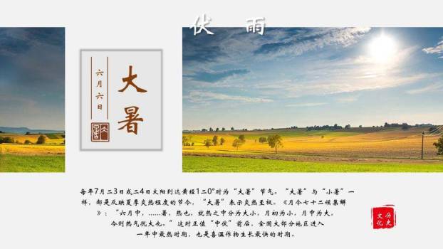 二十四节气文化传承PPT模板4