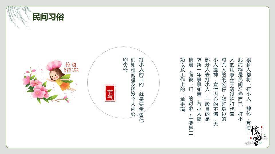 大寒节气星夜繁花PPT模板9