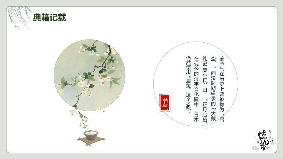 大寒节气星夜繁花PPT模板3