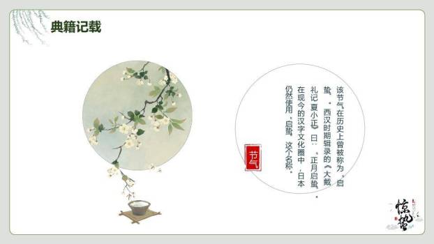 大寒节气星夜繁花PPT模板3