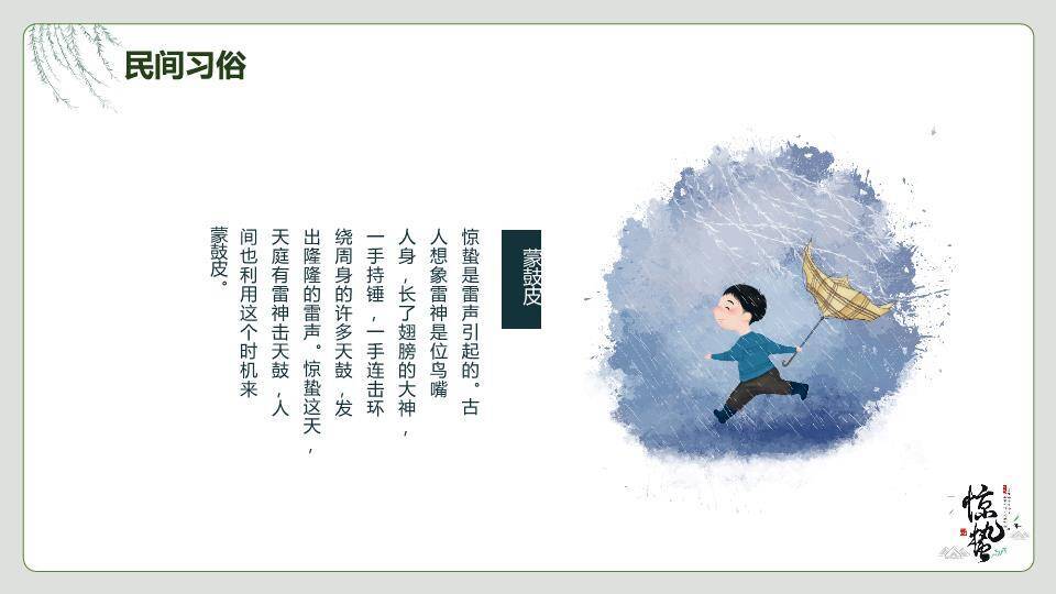 大寒节气星夜繁花PPT模板7