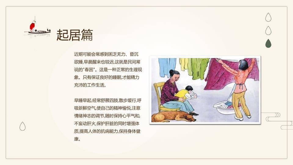 大寒节气窗格雅韵PPT模板7