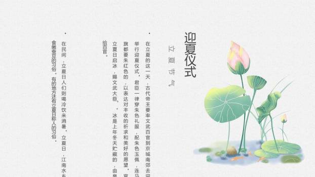 立夏节气青蛙绿意PPT模板1