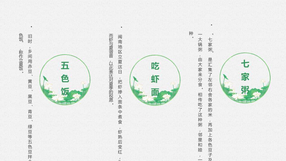 立夏节气青蛙绿意PPT模板4