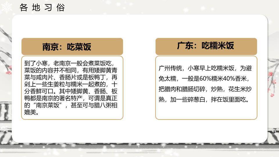 小寒节气水墨山水PPT模板6