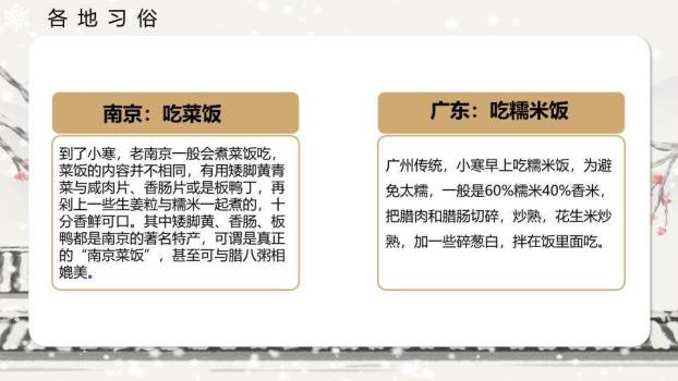 小寒节气水墨山水PPT模板6