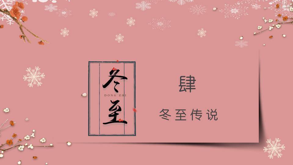 冬至美味饺子PPT模板1