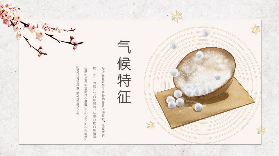 冬至汤圆温馨PPT模板3
