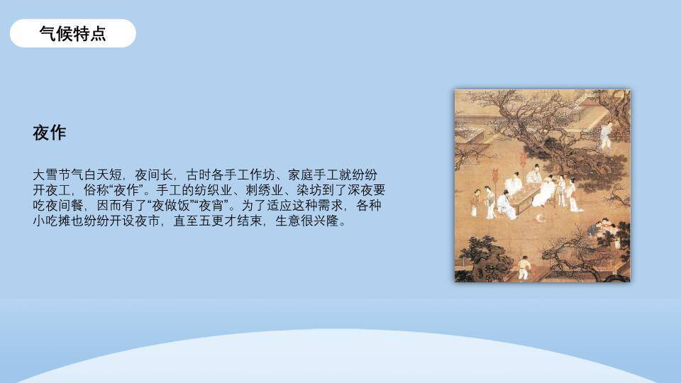 大雪节气童趣雪景PPT模板7