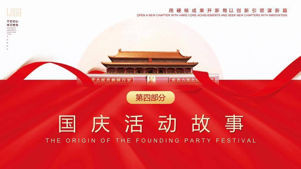 威世华诞国庆盛典PPT模板6