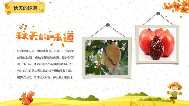 秋分节气田园童趣PPT模板9