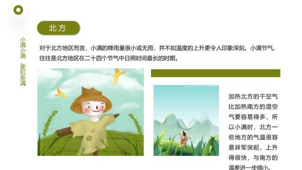 小满节气农耕田园PPT模板1