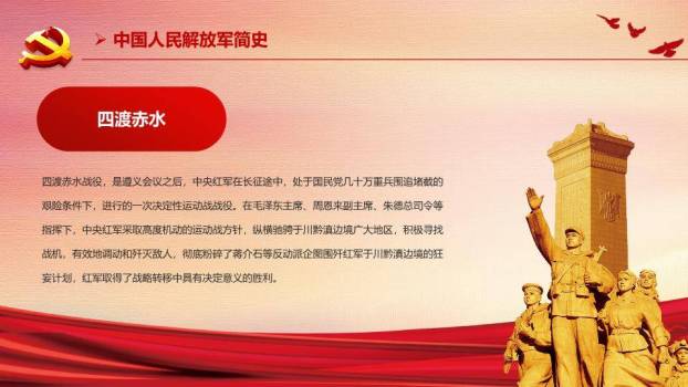 八一建军节庆典PPT模板8