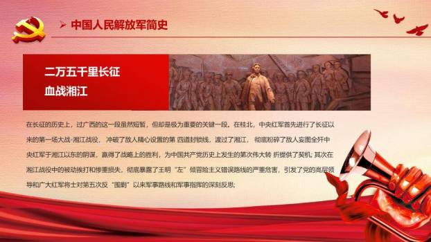 八一建军节庆典PPT模板7