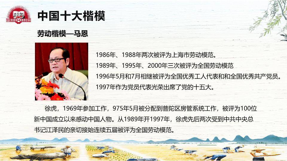 劳动最光荣劳动节PPT模板6