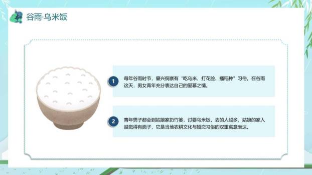 谷雨节气简约清新PPT模板8