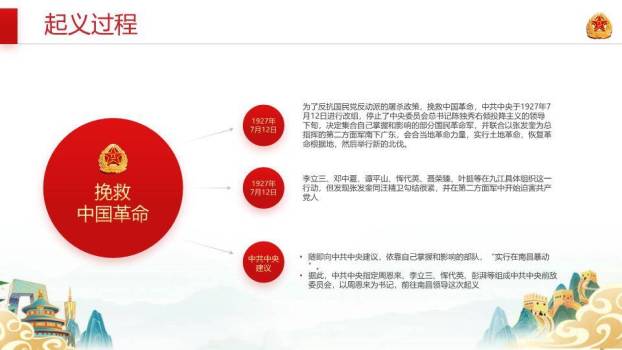 铁血铸军魂建军节PPT模板3