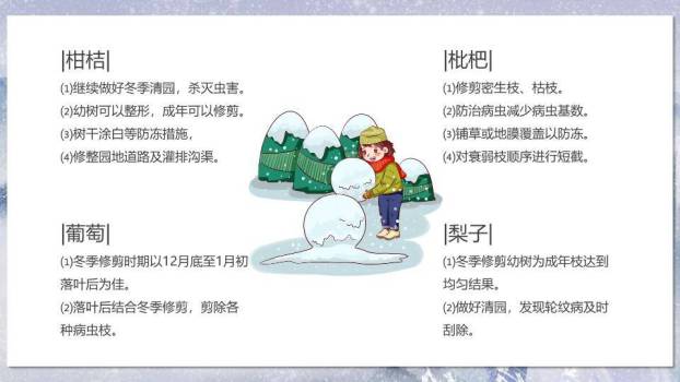 小寒节气雪境诗画PPT模板7