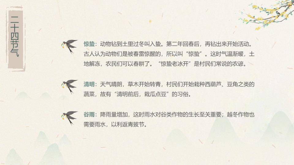 生活中的节气PPT模板1