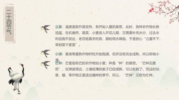 生活中的节气PPT模板2