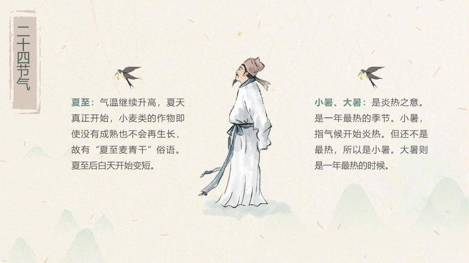 生活中的节气PPT模板3