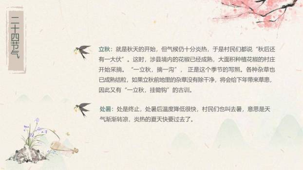生活中的节气PPT模板4