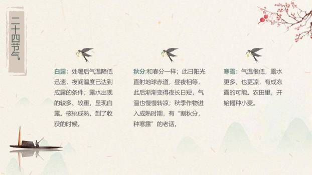 生活中的节气PPT模板5