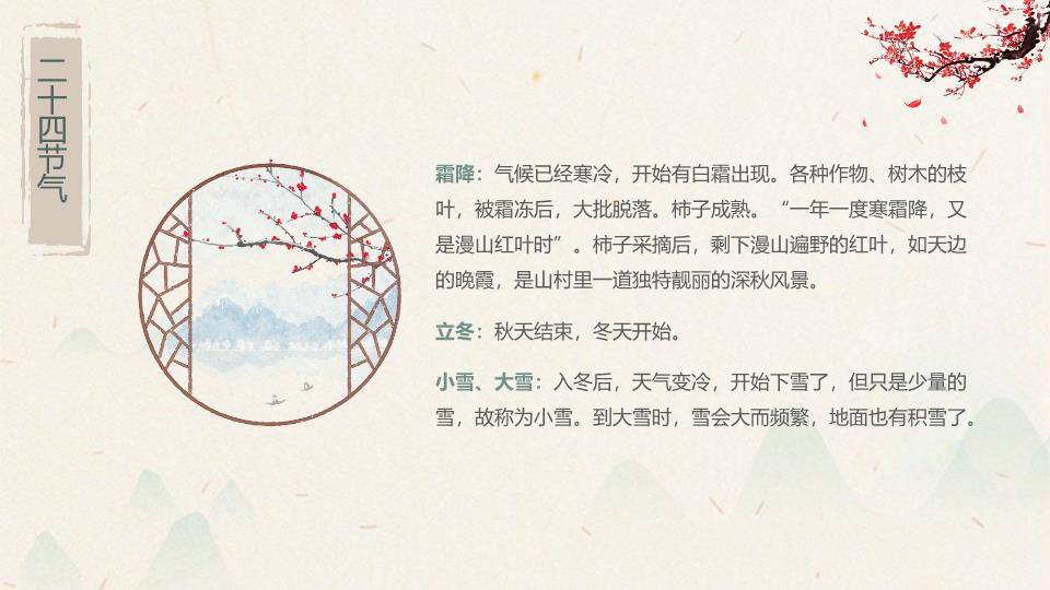 生活中的节气PPT模板6