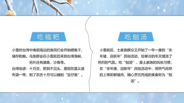 小雪节气雪人之旅PPT模板2