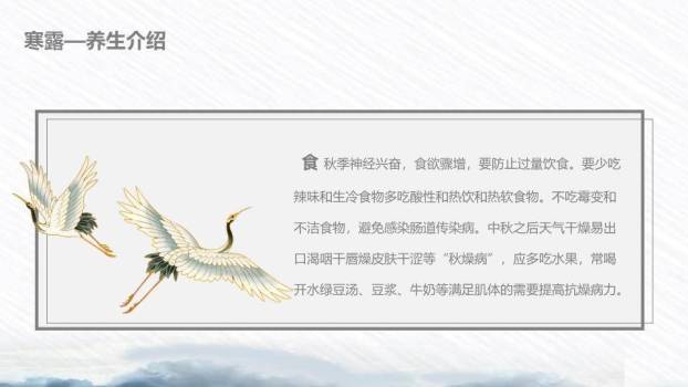 寒露节气荷塘清露PPT模板2