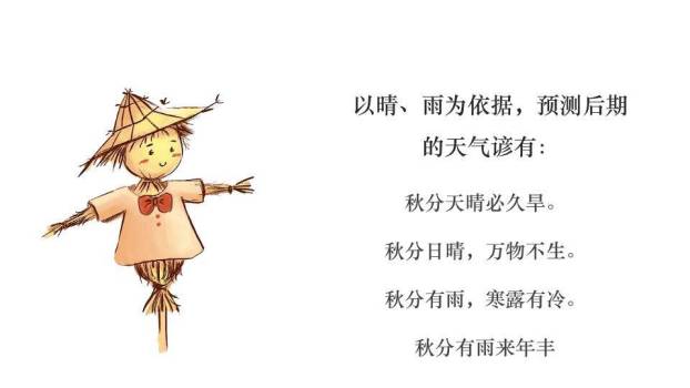 秋分节气书法展示PPT模板8