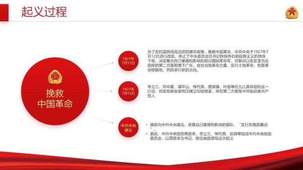 建军XX年纪念图PPT模板4