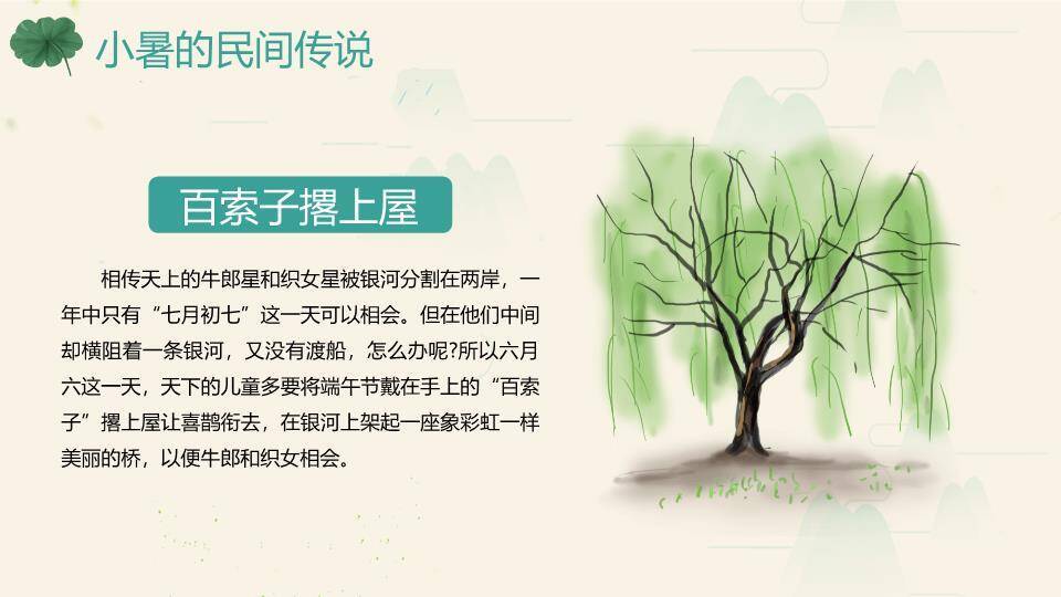 小暑节气荷塘清韵PPT模板5