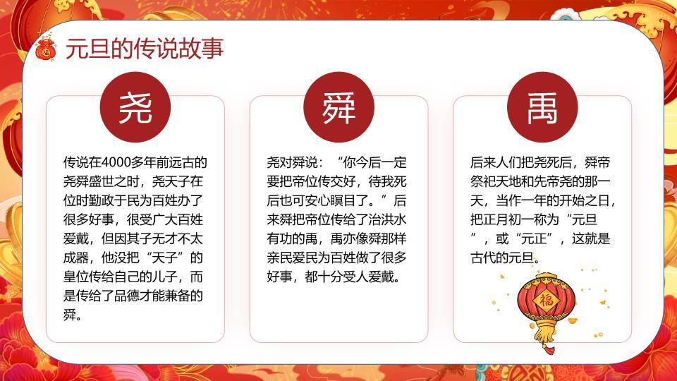 鎏金舞狮马到成功商务PPT模板2