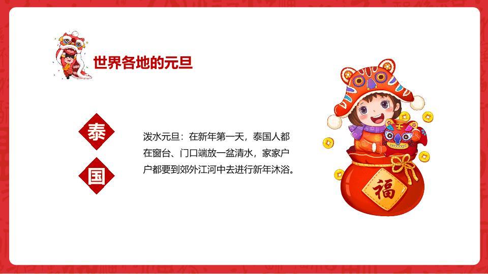 创意天快乐元旦新年祝福PPT8