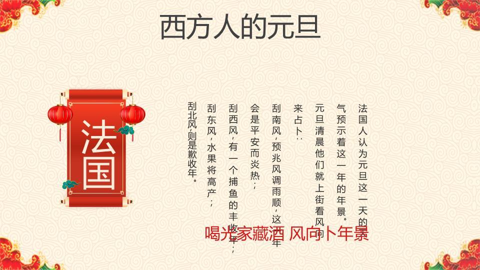 中英文古典诗词元旦文化PPT7