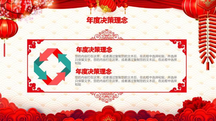 七言诗句马年元旦班会课PPT7