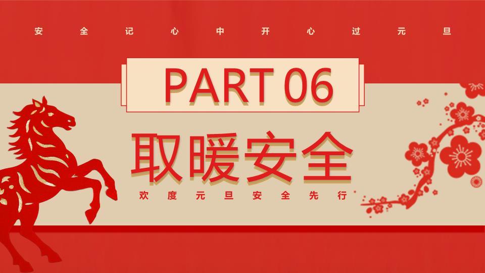 安全先行元旦假期安全教育PPT4