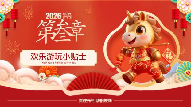 农历马年标注元旦安全教育PPT1