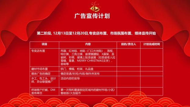 金色铃铛立体字元旦圣诞狂欢季PPT3