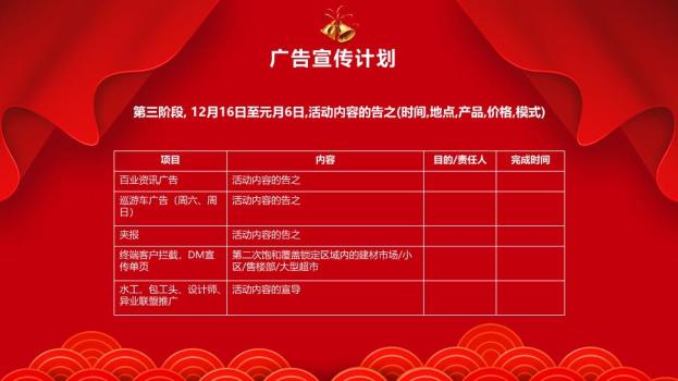 金色铃铛立体字元旦圣诞狂欢季PPT4