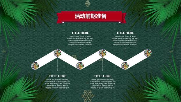 松叶礼盒雪花元旦圣诞活动策划PPT3