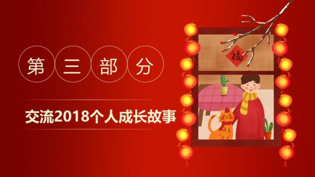 传统屋檐横幅元旦快乐主题班会PPT5