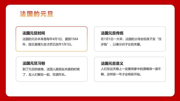 传统屋檐卷轴舞狮儿童元旦班会PPT5